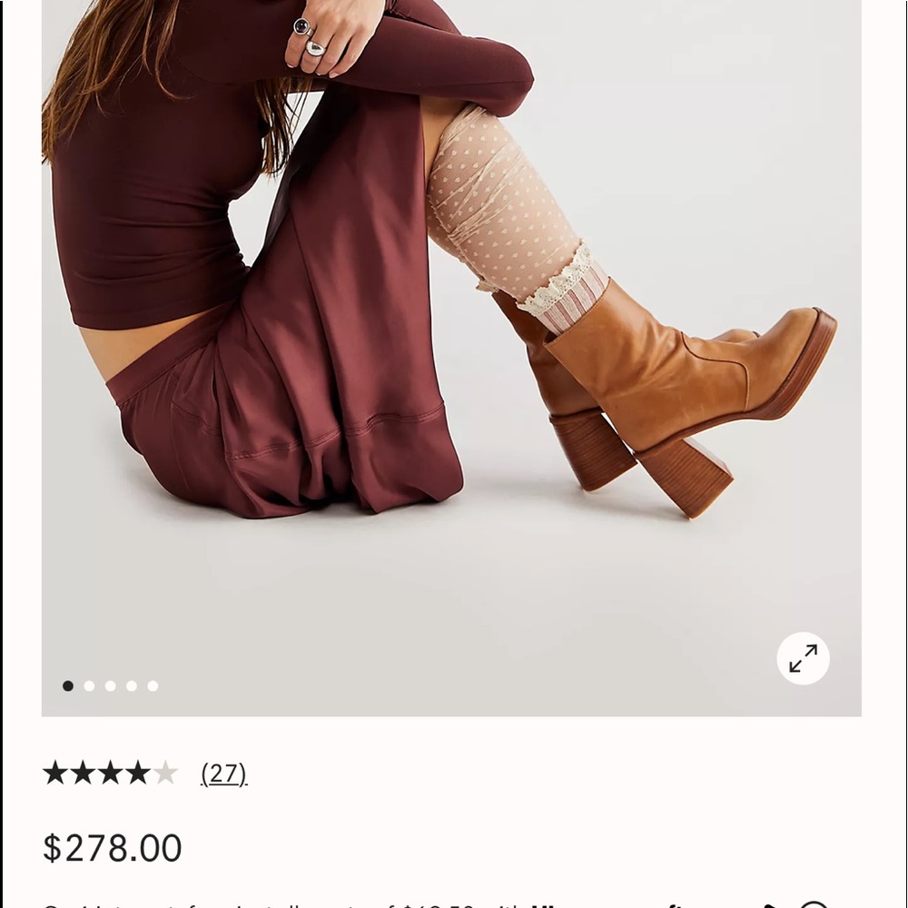 Free people size 37 1/2 Ruby platform Ankle boots